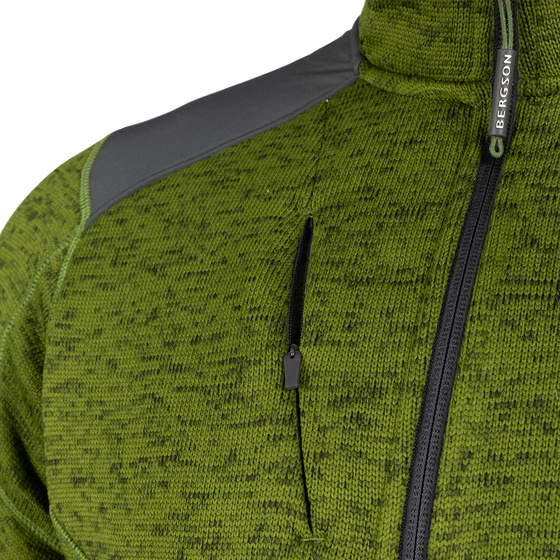 Męska bluza polarowa Warmpile BERGSON LUNO Green