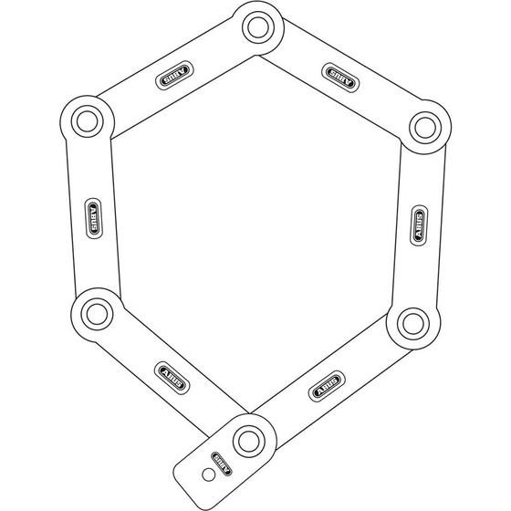 Zapięcie rowerowe ABUS Bordo Lite 6050 85cm BK