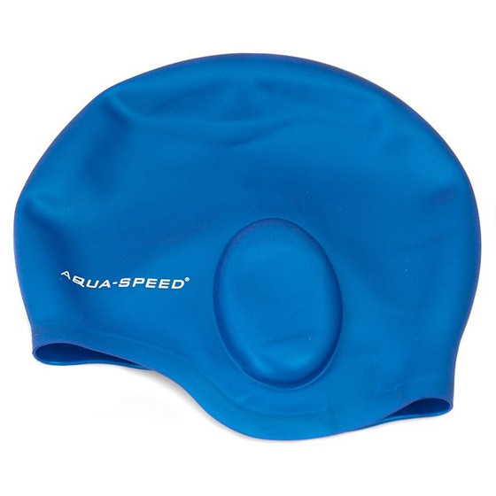 Czepek pływacki na uszy AQUA SPEED Ear Cap niebieski