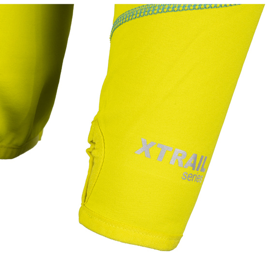 Bluza Męska  BERGSON SWIFTLAYER full zip VTX Dark Green/Lemon