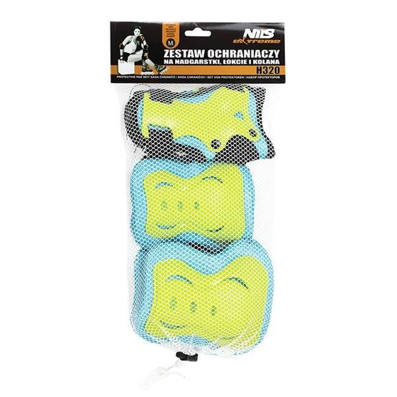 Zestaw ochraniaczy Nils Extreme H320  nieb-limon.