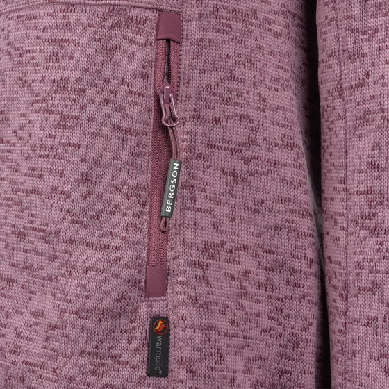 Damska bluza Polarowa BERGSON KOVA WP Damson