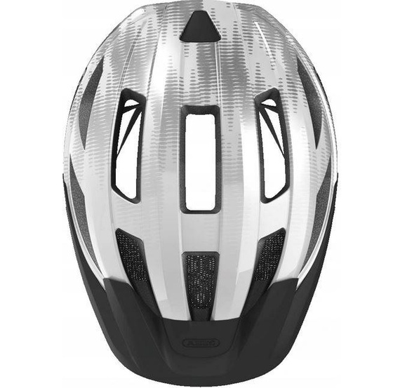 Kask rowerowy ABUS MACATOR VELVET white silver
