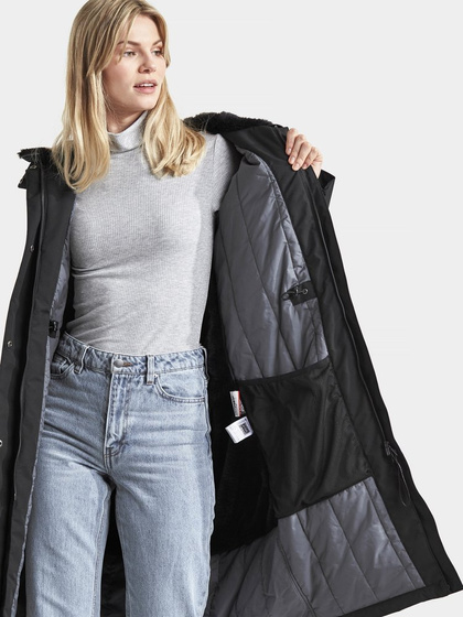 Damska Kurtka Parka Didriksons Nicolina (060) black
