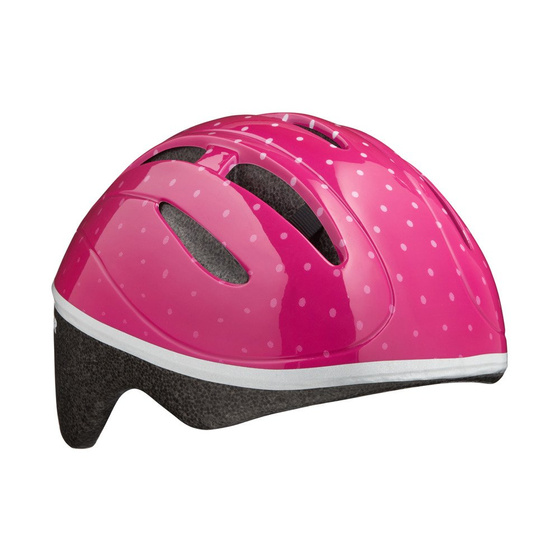 KASK ROWEROWY DZIECIĘCY LAZER BOB PINK DOTS 46-52CM