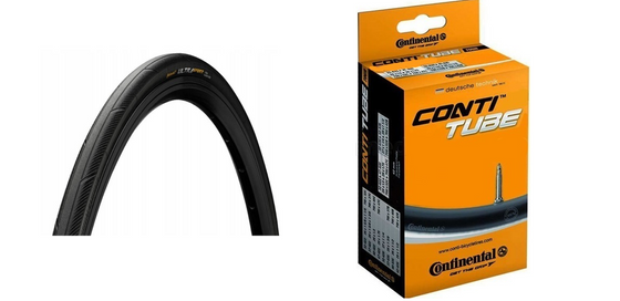 Zestaw Continental opona Ultra Sport III + dętka 700x23 23-622