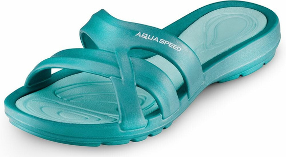 Damskie klapki AQUA SPEED Panama turkus
