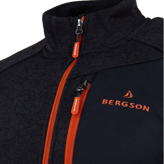 Męska bluza polarowa BERGSON DALBY WRP black