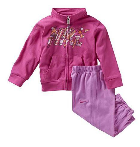 Dziecięcy dres NIKE J CREW WU INF różowy