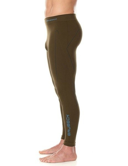 Męskie spodnie termoaktywne BRUBECK LE11840 khaki