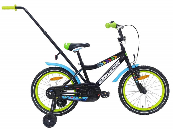 Rower dziecięcy SAVENO VOLT 16 czarno-zielony