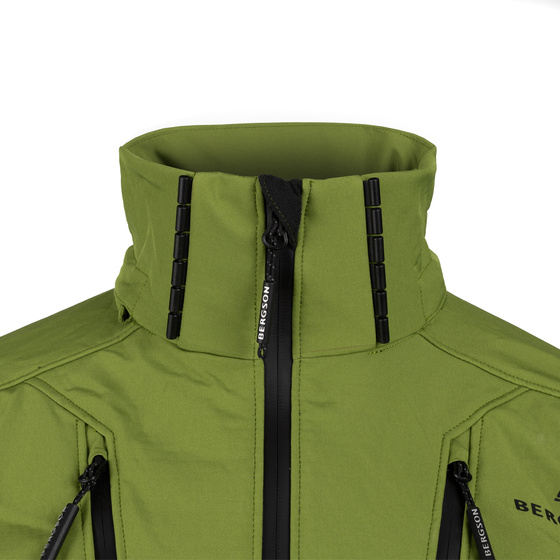 Kurtka Softshell męska BERGSON VARA SS Green