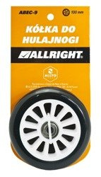 Kółka do hulajnogi Allright STUNT 100mm (2szt.) biało-czarne