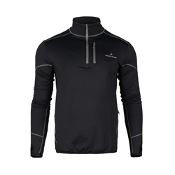 Bluza Męska  BERGSON SWIFTLAYER half zip VTX Black