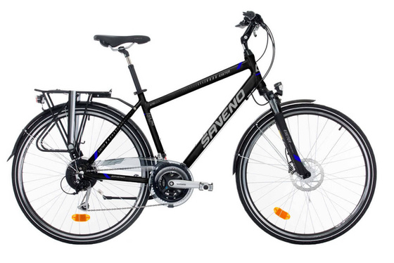 Rower trekkingowy Saveno 28 EXETER DISC GTS czarny