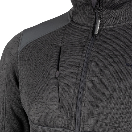 Męska bluza polarowa Warmpile BERGSON LUNO Black