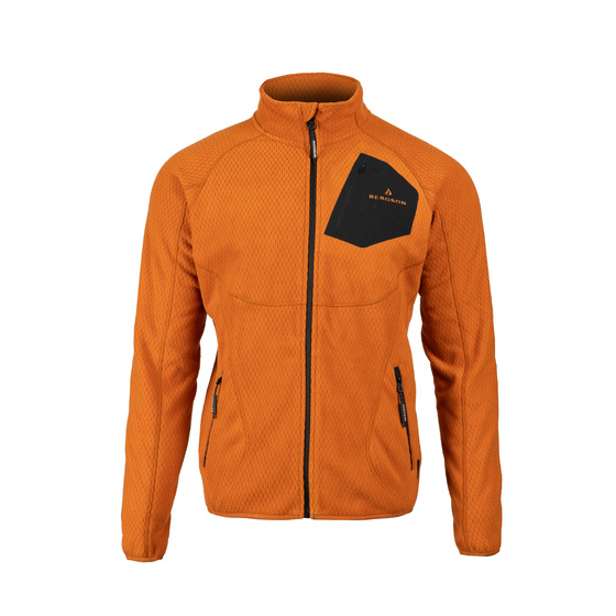 Męska bluza polarowa Warmpile BERGSON MISTBOUND Rust