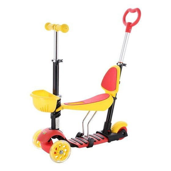HULAJNOGA DZIECIĘCA NILS EXTREME HLB07 4w1 BLACK-YELLOW-RED