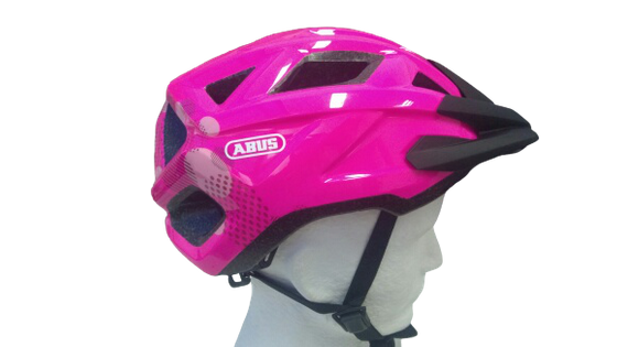 KASK ROWEROWY DZIECIĘCY ABUS MOUNTZ FUCHSIA PINK