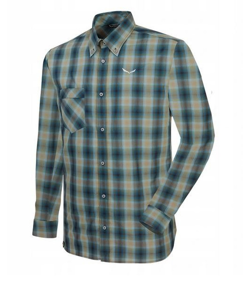 Męska koszula SALEWA Fanes Check 2 Dry M L/S (5878)