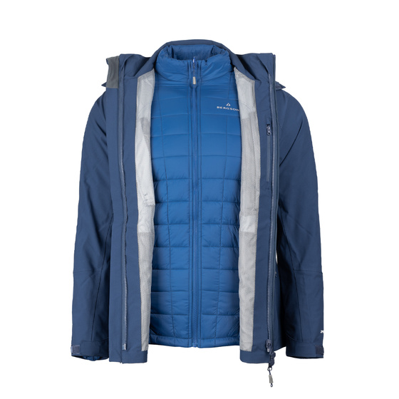 Kurtka Męska 3w1 BERGSON EVERFOLK 3in1 STX NAVY