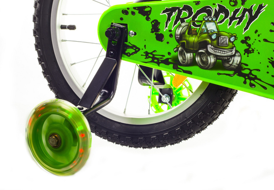 Rower dziecięcy Rock Kids TROPHY 16" black/green