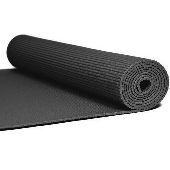 Mata PVC YOGA do ćwiczeń jogi fitness 173X61X0,4 czarna