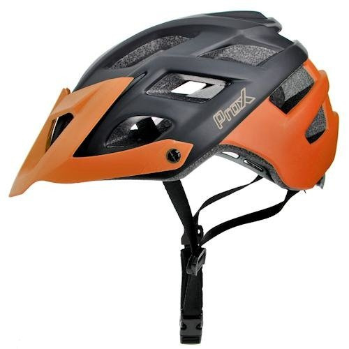 Kask rowerowy uniwersalny MTB PROX THOR czarno-pomarańczowy