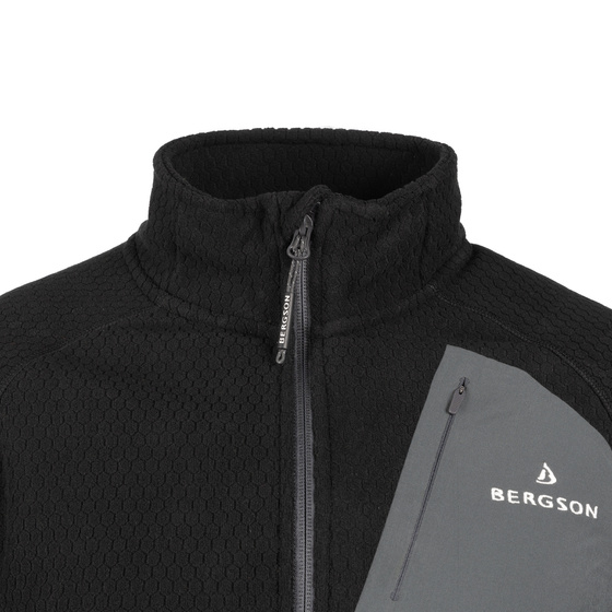 Męska bluza polarowa Warmpile BERGSON MISTBOUND Black