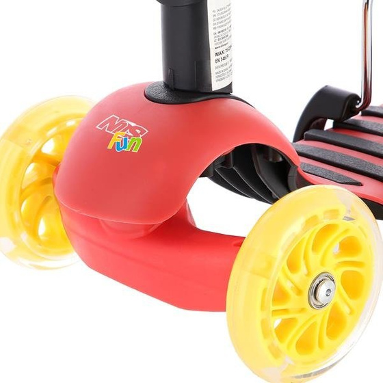 HULAJNOGA DZIECIĘCA NILS EXTREME HLB07 4w1 BLACK-YELLOW-RED