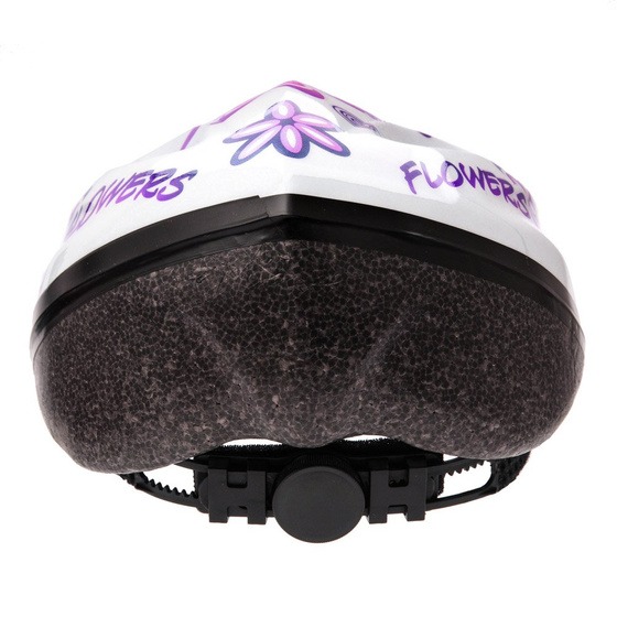 Kask rowerowy METEOR MV5-2 biały kwiaty