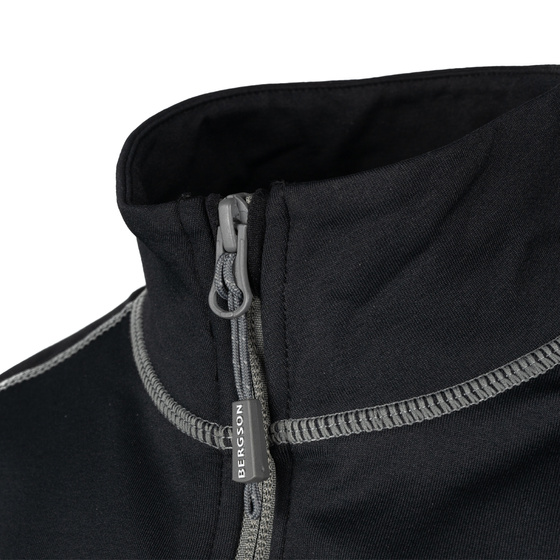 Bluza Damska  BERGSON SWIFTLAYER full zip VTX Black