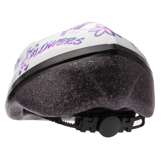 Kask rowerowy METEOR MV5-2 biały kwiaty