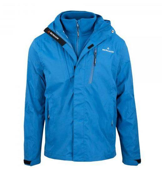 Kurtka męska BERGSON FLASHBACK 3in1 STX Blue