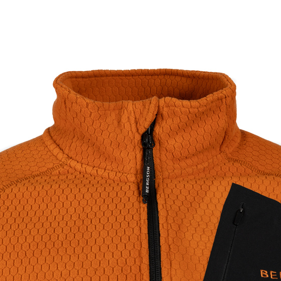 Męska bluza polarowa Warmpile BERGSON MISTBOUND Rust