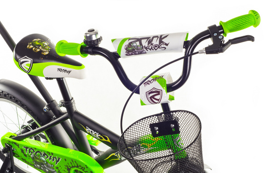 Rower dziecięcy Rock Kids TROPHY 16" black/green