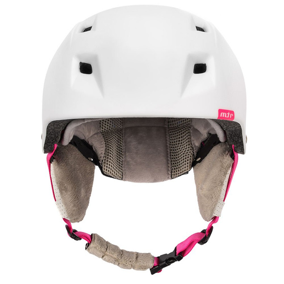 Kask narciarski Meteor KIONA biało-różowy
