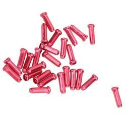 Końcówki linki De One CL-DE009 2,4mm czerwona alu # 5 sztuk