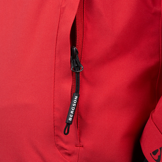 Męska kurtka narciarska BERGSON CARBON XMT Chinese Red