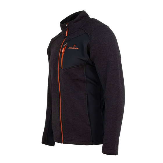 Męska bluza polarowa BERGSON DALBY WRP black
