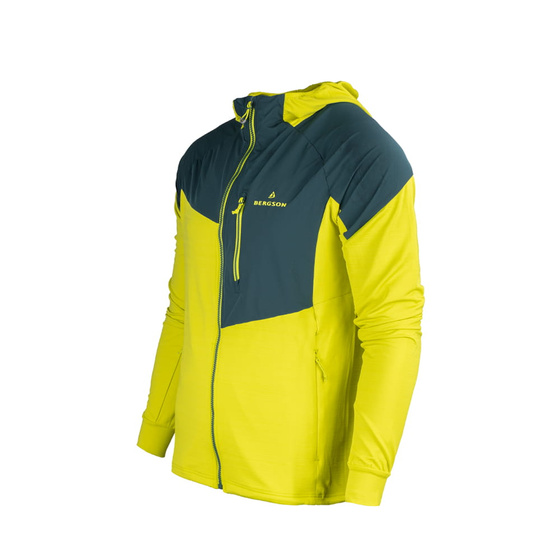 Bluza Męska BERGSON Stretch SWIFTMOVE VT Lemon