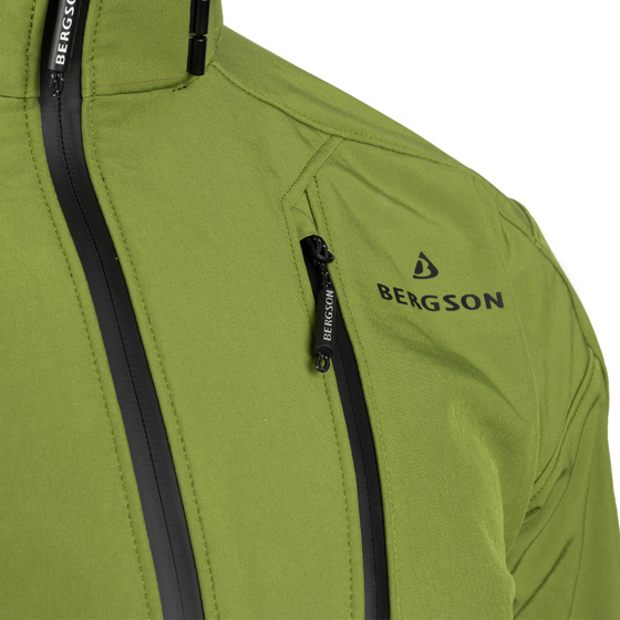 Kurtka Softshell męska BERGSON VARA SS Green