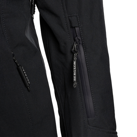 Kurtka Softshell Damska BERGSON VARA SS Blue Graphite