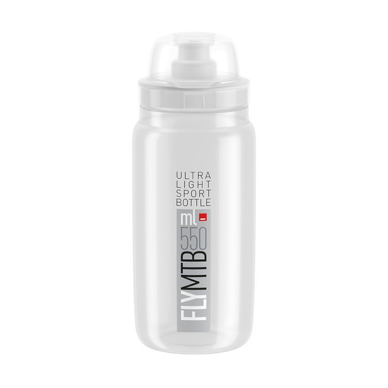 Bidon ELITE Fly MTB Clear Szary 550 ml