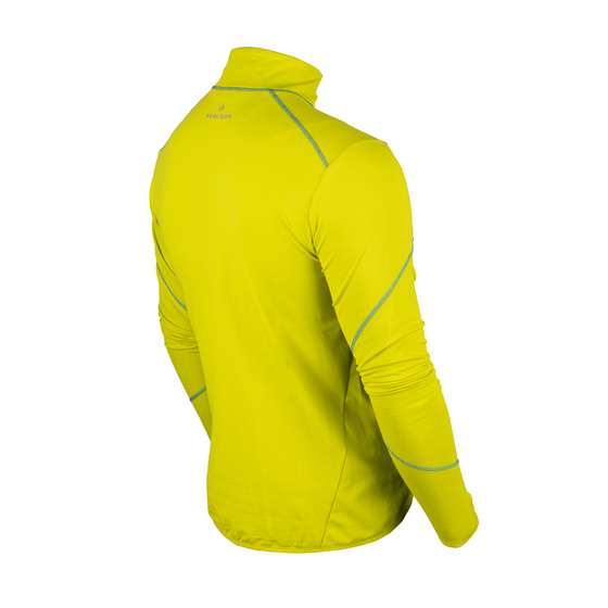 Bluza Męska  BERGSON SWIFTLAYER full zip VTX Dark Green/Lemon