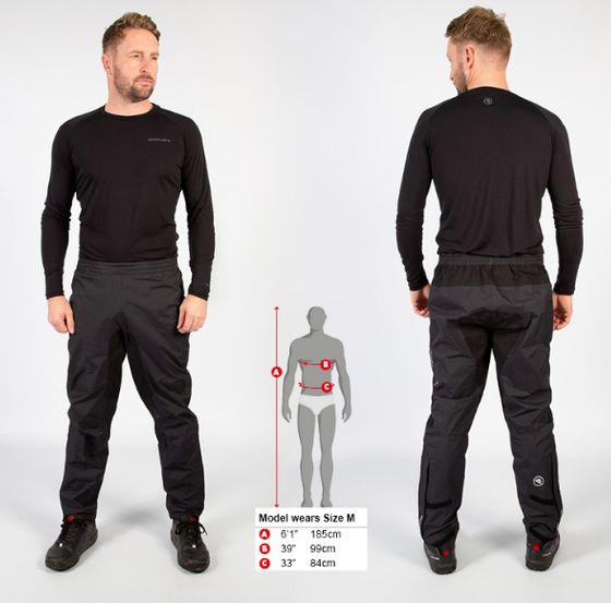 Spodnie wodoodporne ENDURA Hummvee Waterproof Black 