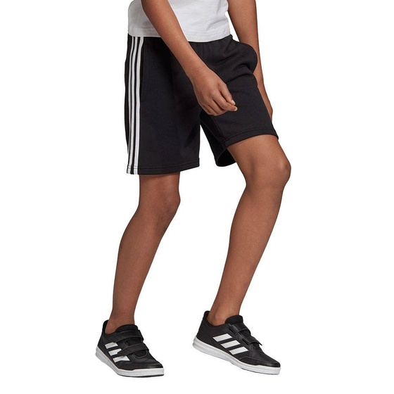 Dziecięce spodenki Adidas Essentials 3 Stripes Knit Short czarne