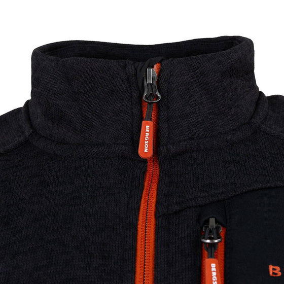 Męska bluza polarowa BERGSON DALBY WRP black
