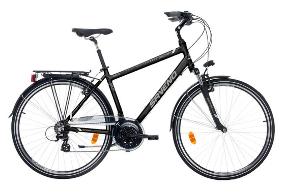 Rower trekkingowy Saveno 28 DISCOVERY GTS czarny