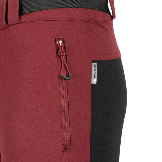 Spodnie Strechowe Damskie Bergson FLAM 4W AW25  Long Black / RED